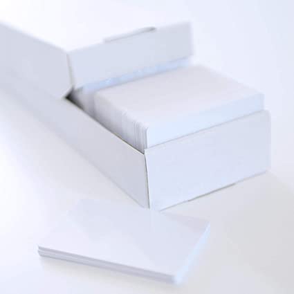 PVC kaarten wit